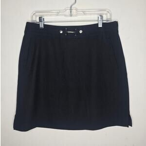 EP Pro black athletic golf skort skirt with gold hardware - 10 - pickleball